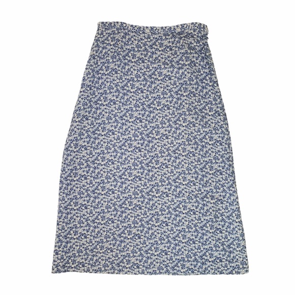 david brooks Dresses & Skirts - Vintage David Brooks Blue Floral Maxi Skirt